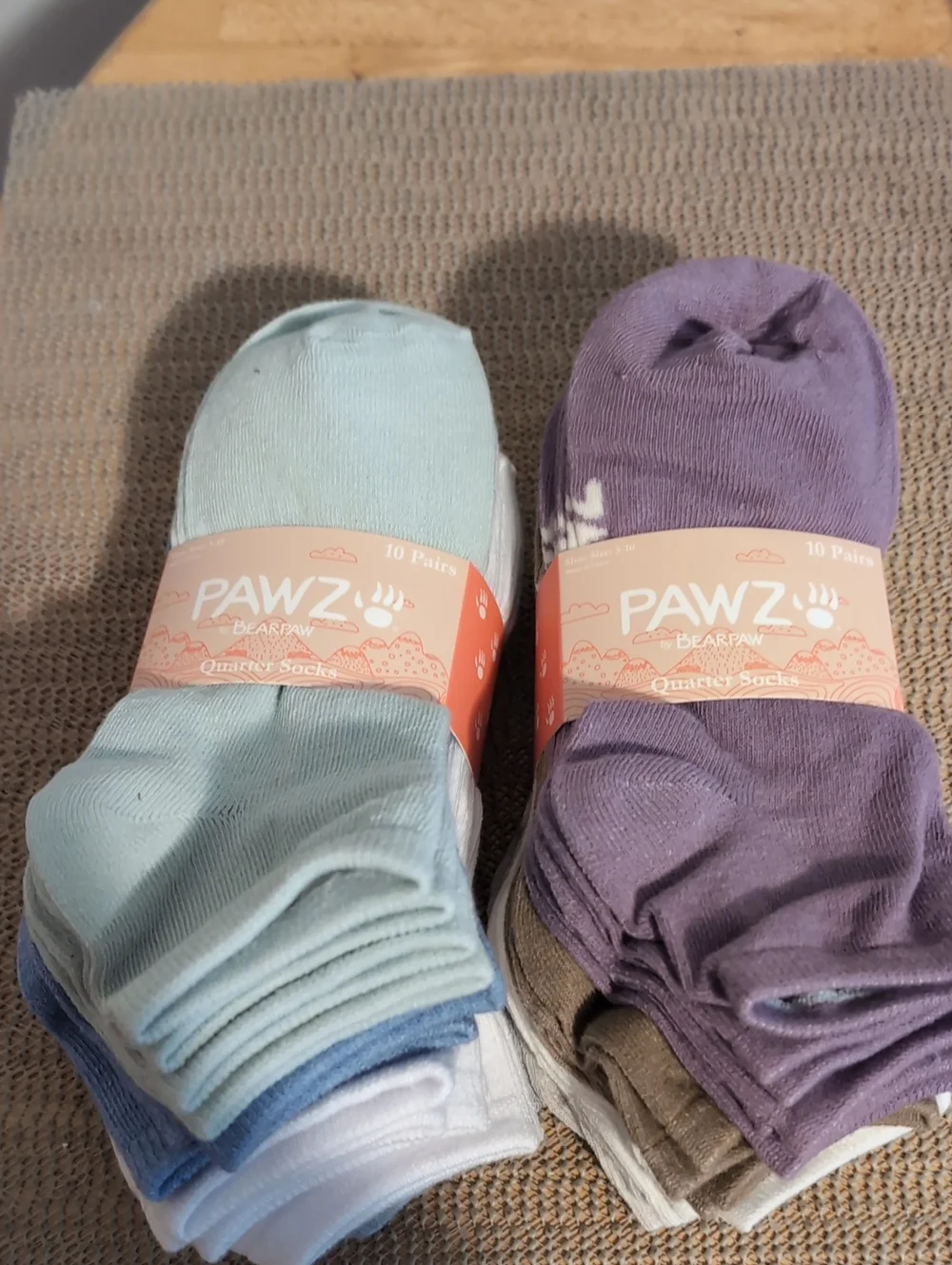 Pick 1 BearPaw Quarter Socks  (10 Pairs) New